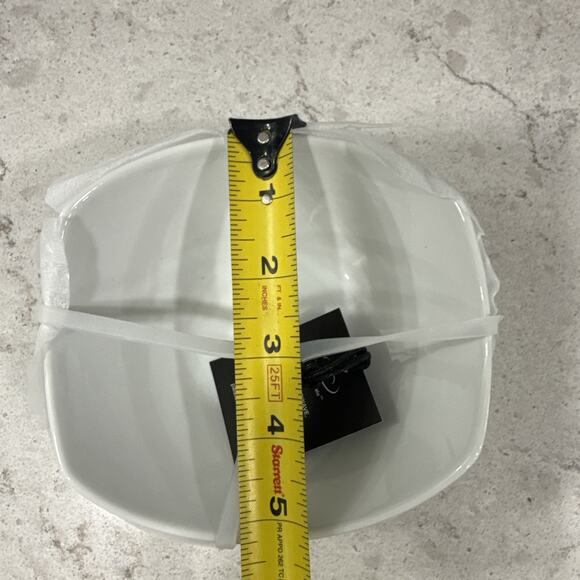 Set 4 HONEYCOMB / BEEHIVE Textured 6 x 5.5” Premium Porcelain Bowls Dip Sauce - Picture 4 of 8